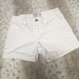 White Abercrombie Kids Jeans Shorts